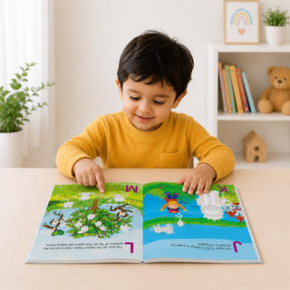 Lil Legends Books of Stickers Animals and Alphabets | Set of 2 for Age 3+ | Learn ABC and Counting With Fun Activities | Educational Workbook | For Toddlers/Nursery/LKG