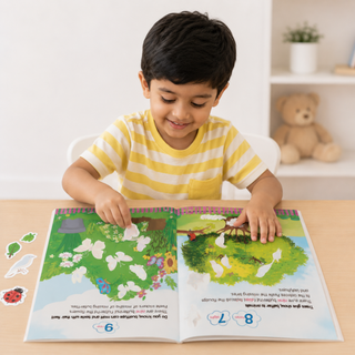 Lil Legends Books of Stickers Animals and Numbers | Set of 2 for Age 3+ | Learn Animal Names and ABC With Fun Activities | Educational Workbook | For Toddlers/Nursery/LKG