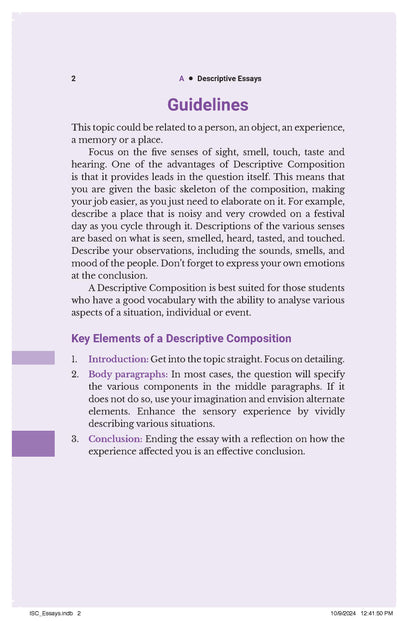 Oswaal ISC 75 English Essays for Class 11 & 12 With Sudhir Sir (Latest Edition)