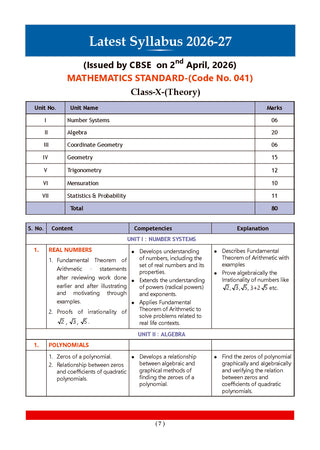 CBSE Class 10 Mathematics (Standard) Question Bank | Chapter & Topic-wise Solved Papers (2017-2026) | Based on Latest Syllabus (April 2026) | Includes 2026 Papers | | For 2027 Exam