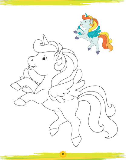 Lil Legends: Book of Copy Colouring, Unicorns - Oswaal Books