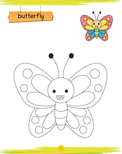 Lil Legends: Book of Copy Colouring, Insects & Bugs - Oswaal Books