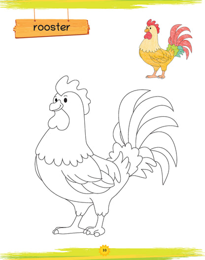 Lil Legends: Book of Copy Colouring, Farmlife - Oswaal Books