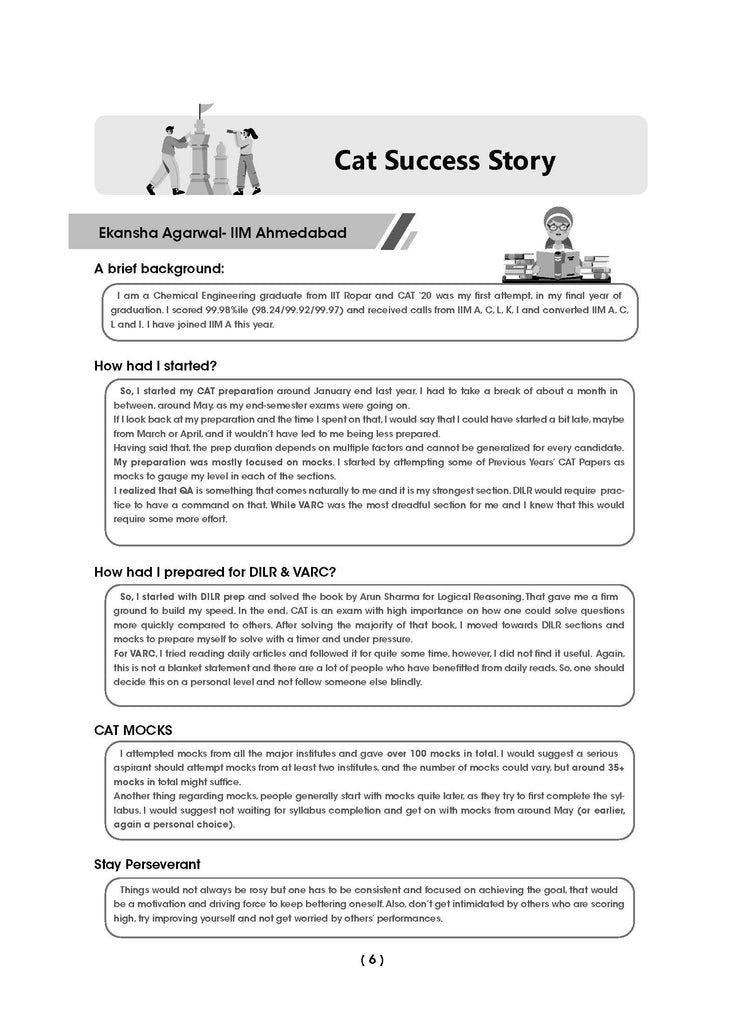 CAT 10 Years' Chapter-wise & Topic-wise Solved Papers (2006-2008 & 2017-2023) | (VARC, DILR & QA) | For 2024 Exam