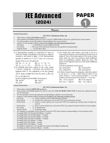 JEE (Advanced) 10 Mock Test Papers (Paper-1 & Paper-2) Physics, Chemistry, Mathematics (For 2025 Exam)