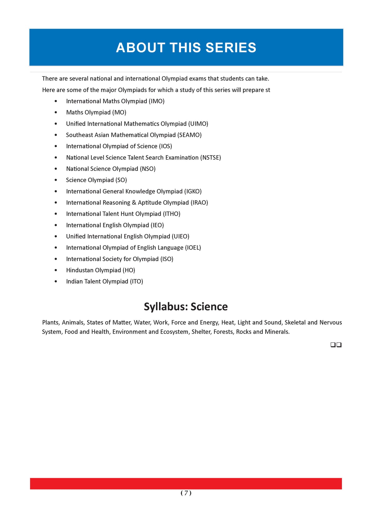One For All Olympiads Workbook Class 4 Science | Questions for SOF NSO & Other Olympiad Exams 2026 | With Sample Practice Papers & Oswaal.AI