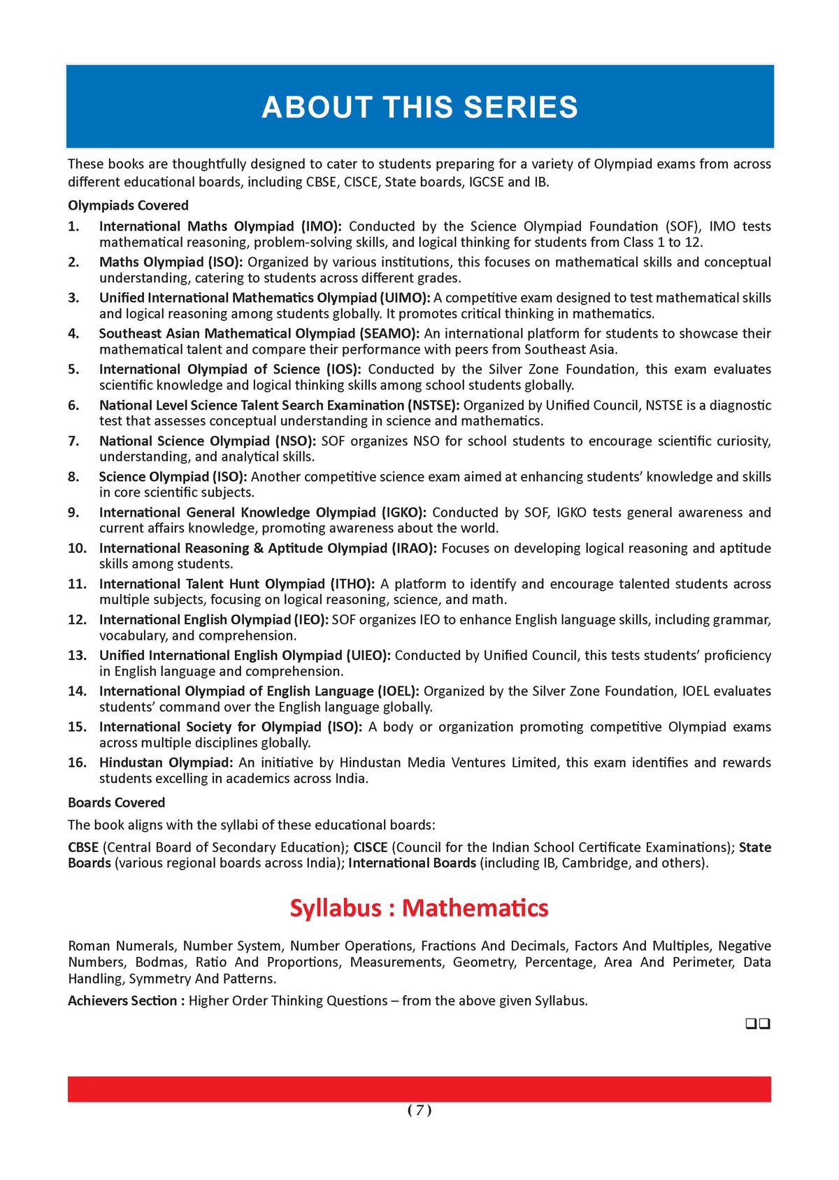 One For All Olympiads Class 5 Maths Prep-Guide | Chapter-wise Previous Years' Solved Papers + Workbook (Set of 2 Books) | Questions for SOF IMO & Other Olympiad Exams 2026
