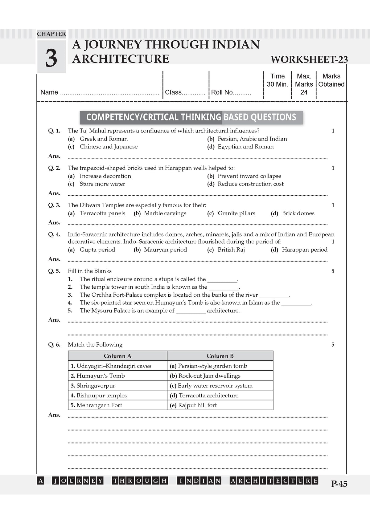 One For All Workbook Class 8 Social Science Part-2 | NCERT & CBSE | Exploring Society India and Beyond | NCF Compliant | Competency-Based Assessment & Practice