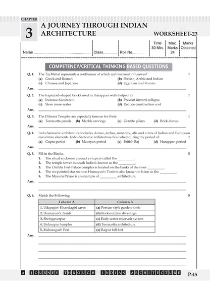 One For All Workbook Class 8 Social Science Part-2 | NCERT & CBSE | Exploring Society India and Beyond | NCF Compliant | Competency-Based Assessment & Practice
