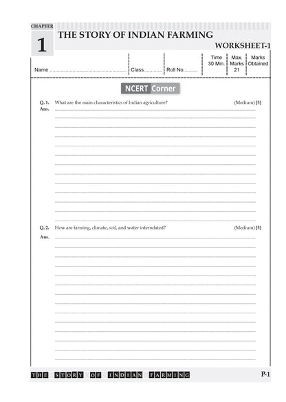 Oswaal One For All Workbook Class 7 Social Science Part-2 | NCERT & CBSE | Latest Exploring Society: India and Beyond | NCF Compliant | Competency-Based Assessment, Concept Building & Map Practice