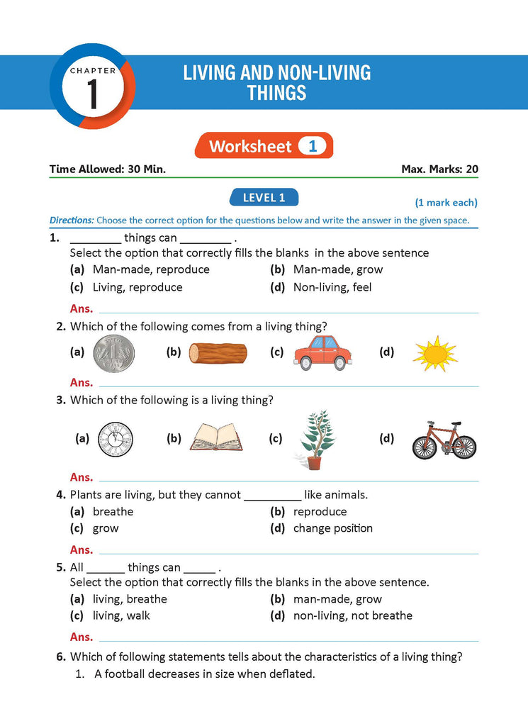 One For All Olympiad Workbook Class 1 Science For 2024-25 Exam