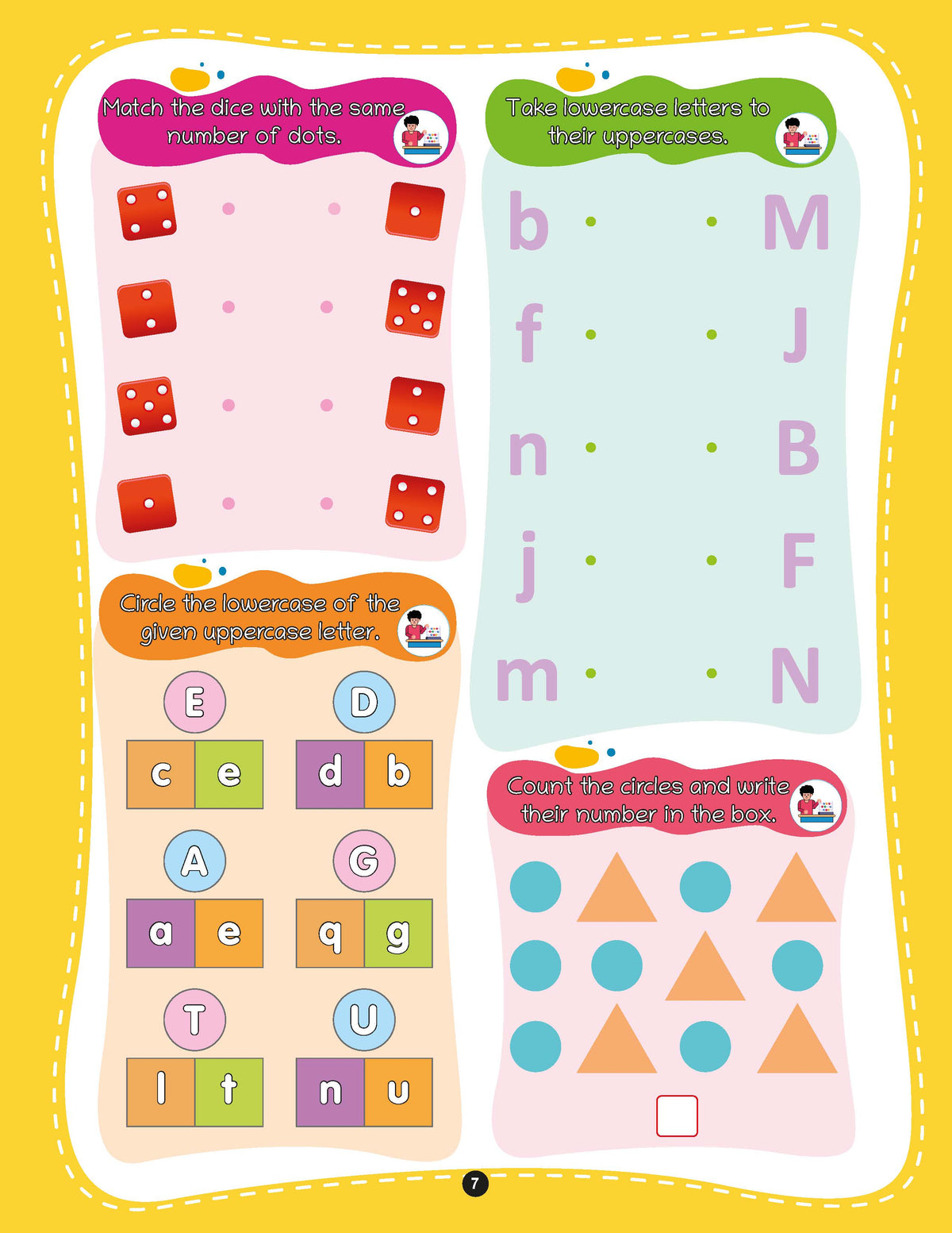 3â€‘inâ€‘1 Activity Book Set for Kids Age 3+ | Brain, Maths & English Quest | 750+ Fun Early Learning Exercises for Tracing, Colors, Shapes, Numbers & Alphabets - Oswaal Books
