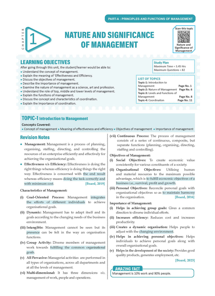 CBSE Question Bank Chapterwise and Topicwise SOLVED PAPERS Class 12 Business Studies For Exam 2026