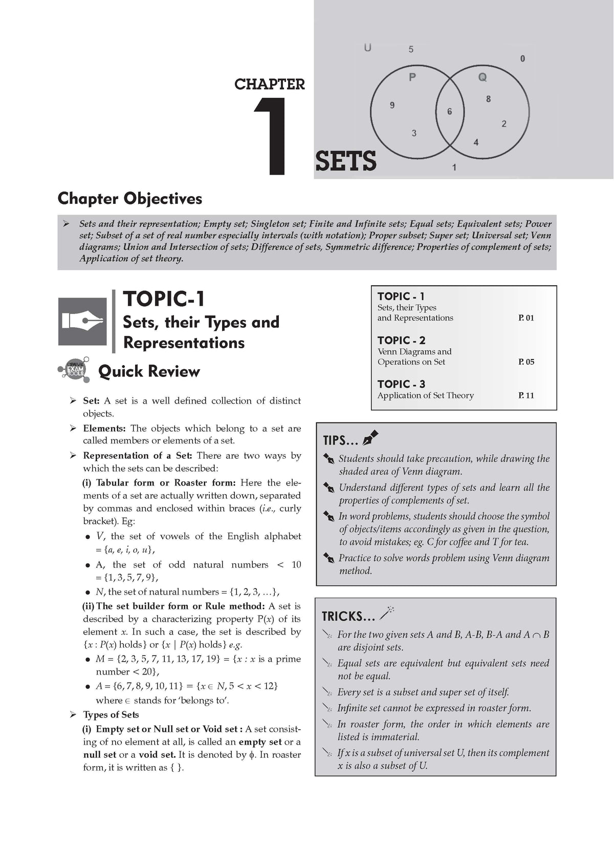 NCERT Exemplar (Problems - Solutions) Class 11 Mathematics Book For Latest Exam - Oswaal Books