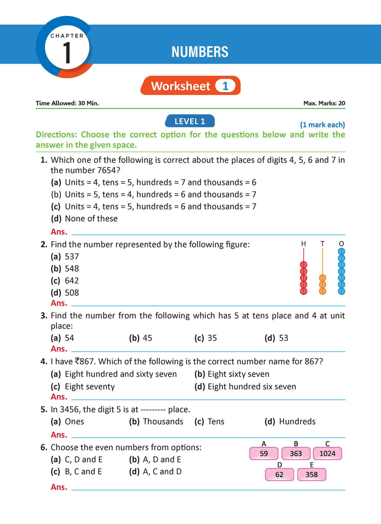 One for All Olympiads Workbook_Class 2_Mathematics_For 2025 Exam