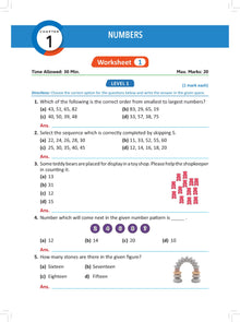 One For All Olympiad Workbook Class 1 Mathematics For 2024-25 Exam