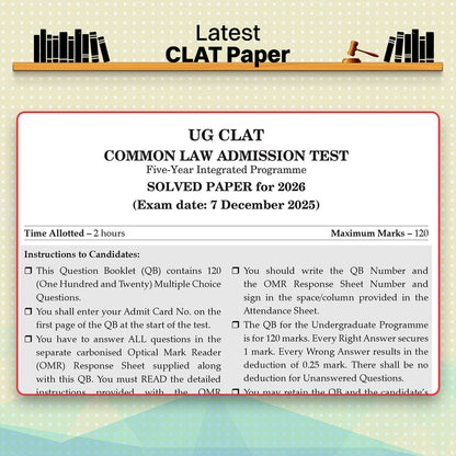 Oswaal CLAT (UG) (Common Law Admission Test) | 10 Mock Test Papers | For 2027 Admission Test