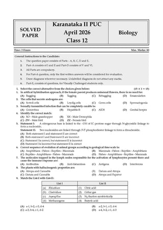 Karnataka II PUC Chapter-wise & Topic-wise Question Bank Class 12 Biology | 1550+ Questions | Revision Notes, Mind Maps, Mnemonics | Fully Solved PYQs (2026–2017) | 2027 Board Exam | oswaal.ai