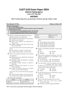 NTA CUET (UG) Chapterwise Question Bank History (For 2025 Exam)