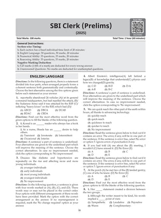 SBI/IBPS/RRB/RBI/Insurance Bank Clerk Exam | Prelims & Mains | Chapter-wise Question Bank (2015 – 2025) | 3000+ MCQs | Includes: 2025 Fully Solved | Two Practice Papers