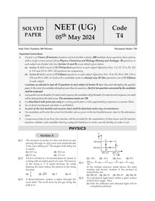 NEET (UG) 10 Mock Test Papers PHYSICS, CHEMISTRY & BIOLOGY for 2025 Exam | Based On Latest NTA Pattern (without Choices)