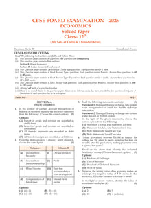 CBSE Question Bank Chapterwise and Topicwise SOLVED PAPERS Class 12 Economics For Exam 2026