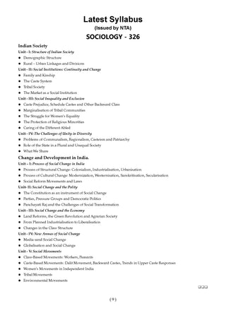 NTA CUET (UG) 5 Mock Test Papers Sociology For 2026 Exam (Section –II) (as per latest 27 Dec., notification) | 250+ MCQs for Practice | Includes 2025 Paper- fully solved | With Oswaal AI