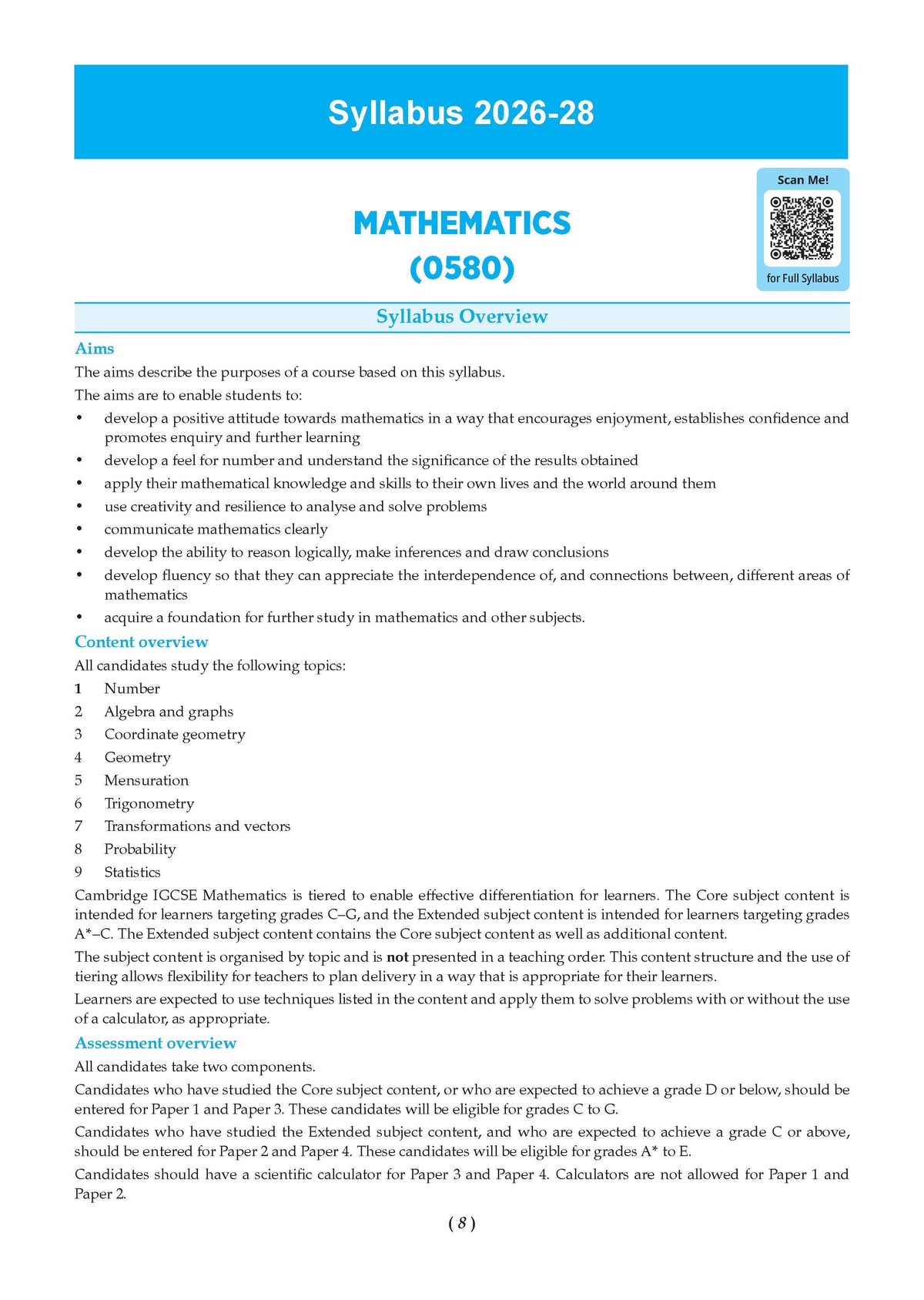 Oswaal IGCSE Topical Past Solved Papers | Mathematics Vol. 1 (0580) | For 2027 Exam | With Oswaal AI