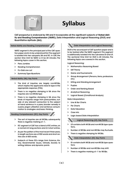 CAT 10 Years' Solved Papers + 10 Mock Test Papers (Set of 2 Books) | For 2026 Exam