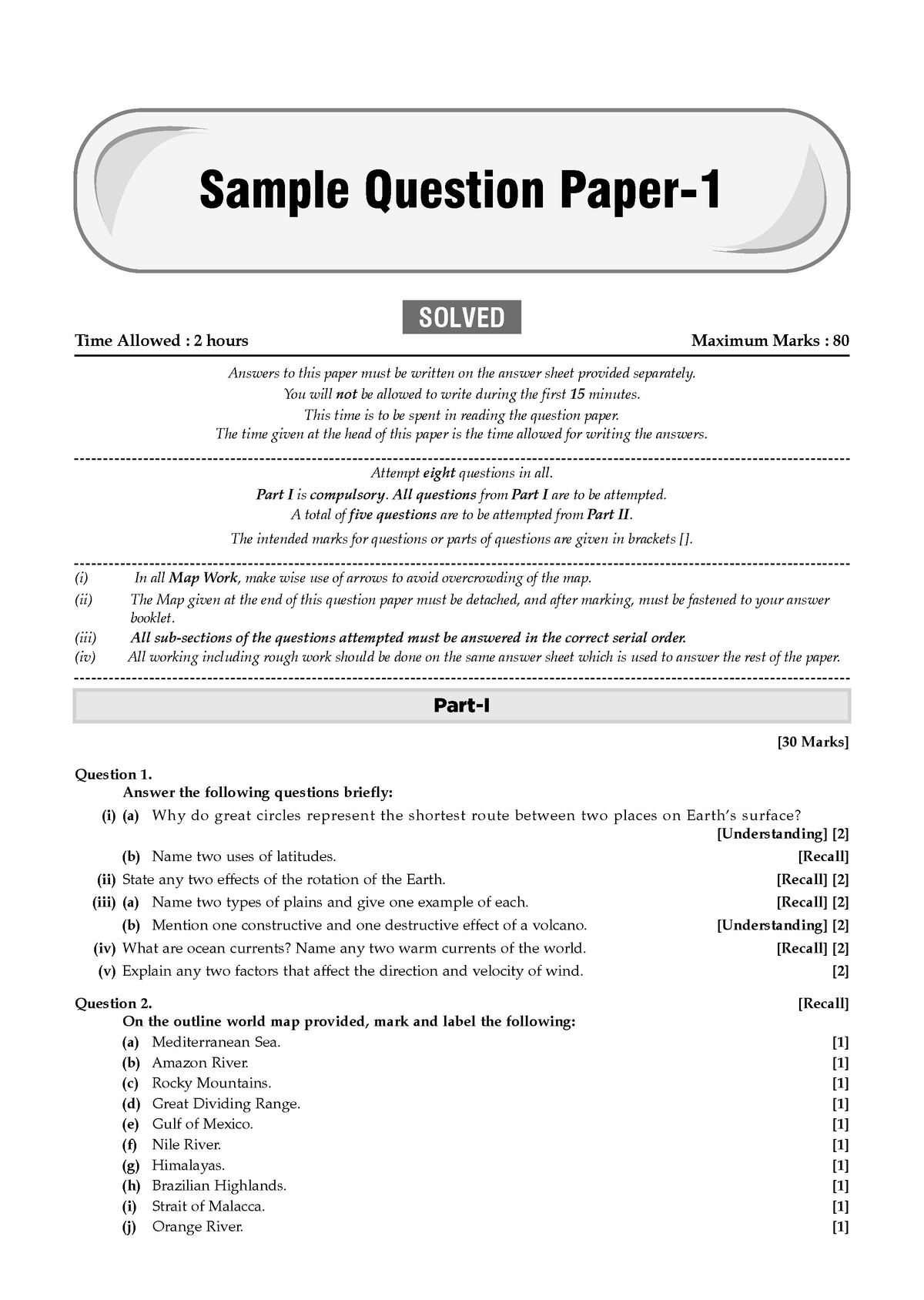 ICSE 40 Combined Sample Question Papers Class 9 (English Paper-1,English Paper-2,Physics,Chemistry, Mathematics,History & Civics, Biology & Geography)