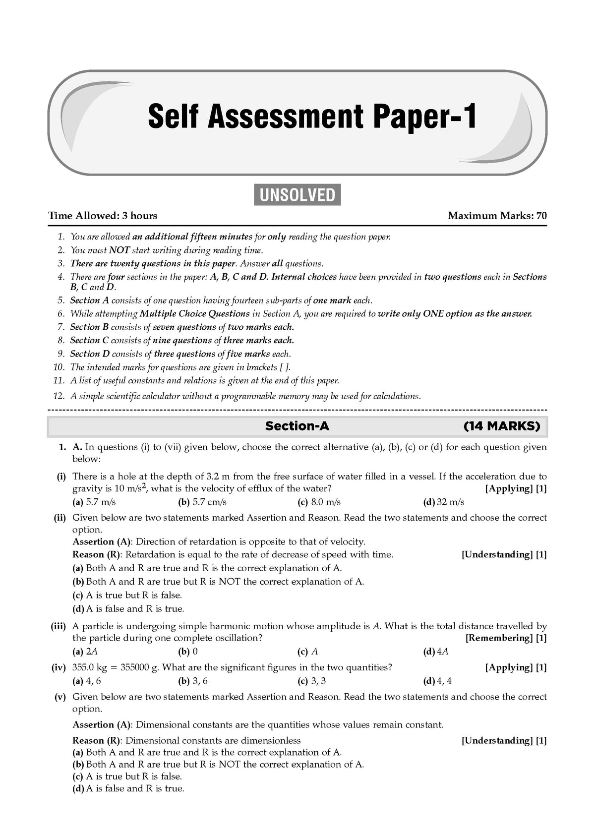 ISC 30 Combined Sample Question Papers Class-11 Science Stream (English Paper-1,English Paper-2,Physics,Chemistry, Mathematics & Biology)