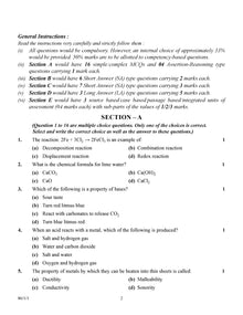 CBSE Exam Rehearsal for Science Class X (For 2025 Exam)