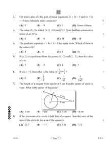 CBSE Exam Rehearsal for Mathematics Standard Class X (For 2025 Exam)