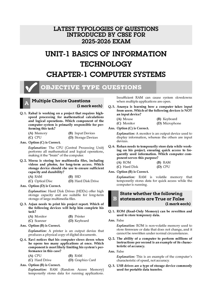 CBSE Question Bank Class 9 Computer Applications For 2026 Exam