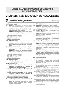 CBSE Question Bank Class 11 Accountancy For 2026 Exam