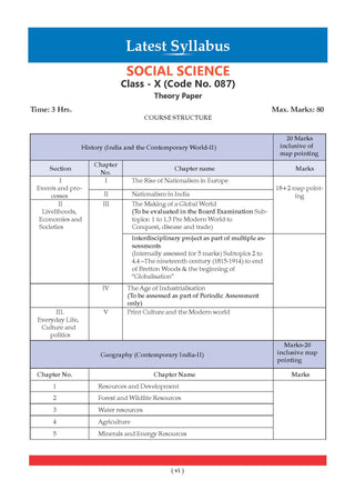 CBSE Question Bank for Class 10 Social Science| Chapter-wise and Topic-wise: Solved Papers (2017-2026) | Includes 2026 Papers- fully solved | With Mind Maps & Revision Notes For 2027 Exam