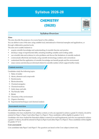 IGCSE Chemistry (Papers 1,2,3,4) Core & Extended | Topical Past Solved Papers (2016-Oct.-Nov., 2025) | For 2026 Exam | Aligned with Cambridge IGCSE™ Coursebook | with Oswaal AI
