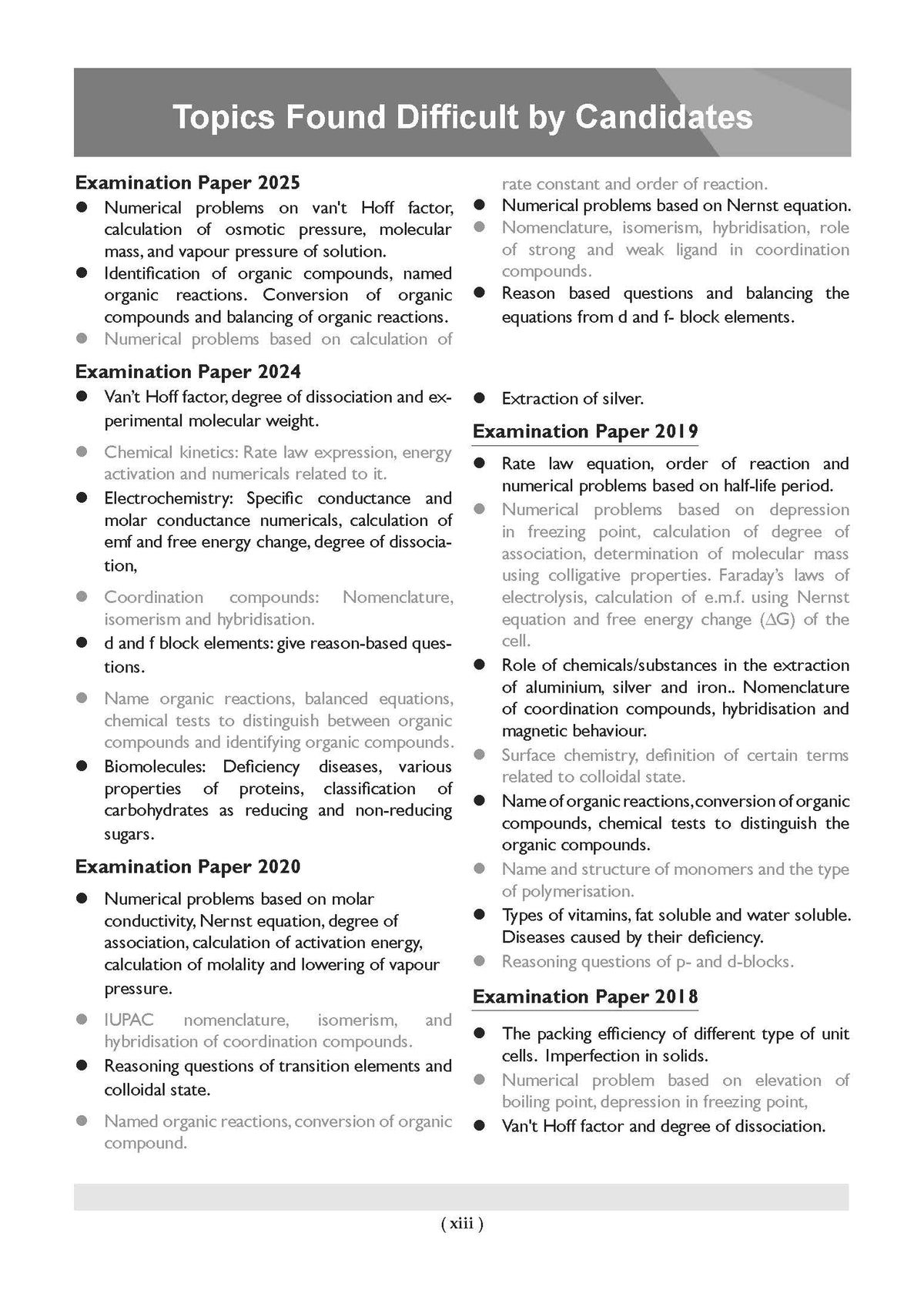 Class 12 ISC Chemistry Question Bank (2017-2026) | Chapter-wise & Topic-wise with Competency Based Questions | For 2027 Exam | With Solved 2026 Board Paper | Self-Assessment Papers