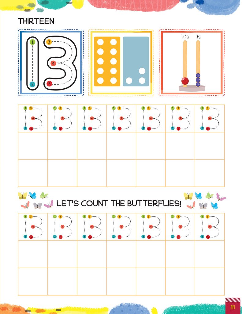 Lil Legends Number Tracing & Activity Book, writing practice for kids