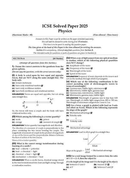ICSE 10 Previous Years' Solved papers yearwise Class-10, Physics, Chemistry, Mathematics, Biology, History and Civics, Geography, Hindi, English 1, English 2 & Bengali (Set of 2 Books) (2026 Exam) - Oswaal Books