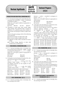 GATE 15 Years' Chapter-wise & Topic-wise Solved Papers 2010 to 2024 | General Aptitude | For 2025 Exam