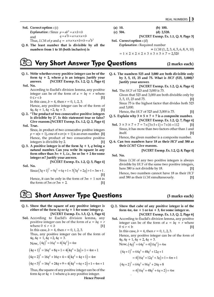 NCERT Exemplar (Problems - Solutions) Class 10 Mathematics & Science (Set of 2 Books) For Latest Exam