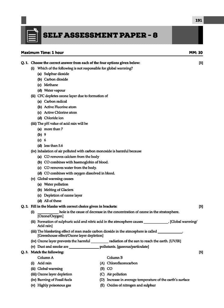 ICSE Question Bank Class 9 Chemistry | Chapterwise | Topicwise  | Solved Papers  | For 2025 Exams