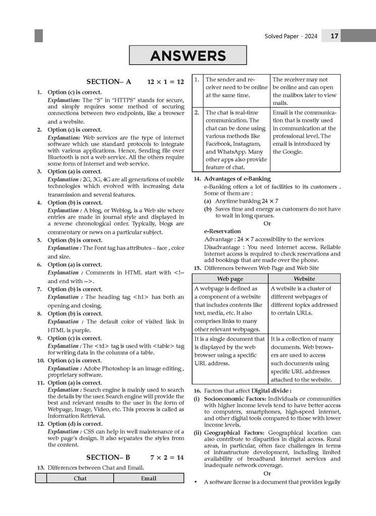 CBSE Question Bank Chapterwise and Topicwise SOLVED PAPERS Class 10 Computer Applications For Exam 2026