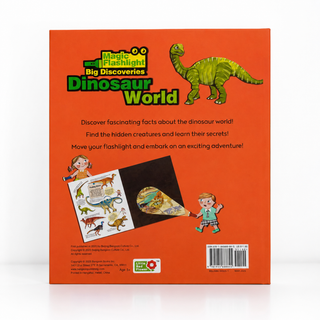 Lil Legends Magic Flashlight Big Discoveries Dinosaur World for Kids | Interactive Hidden Picture Book with Reveal Card | Interesting Facts | Activity Book for Toddlers | For Age 3+