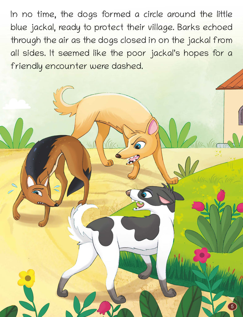 Short Illustrated Panchtantra Stories for Kids 2+ |The Blue Jackal | Lil Legends by Oswaal Books