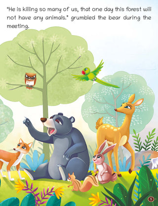 Lil Legends Panchatantra Wisdom Tales Set of 4 Story Books for Kids Age 2+ Years - Intelligent Hare, Monkey's Heart, Crane & Blue Jackal | Illustrated Stories for Moral Values