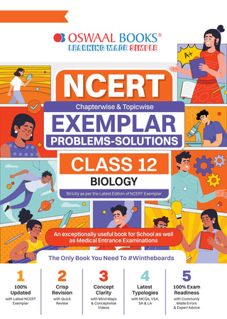 NCERT Exemplar (Problems - Solutions) Class 12 Biology Book For Latest Board Exam