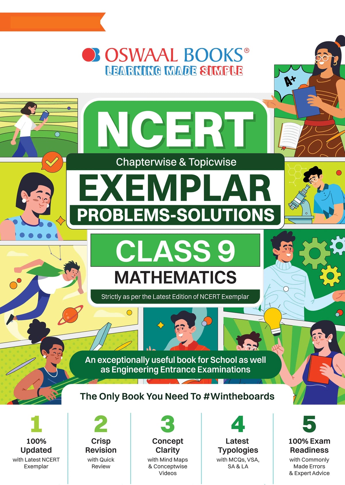 Oswaal NCERT Exemplar (Problems - Solutions) Class 9 Mathematics Book For Latest Exam