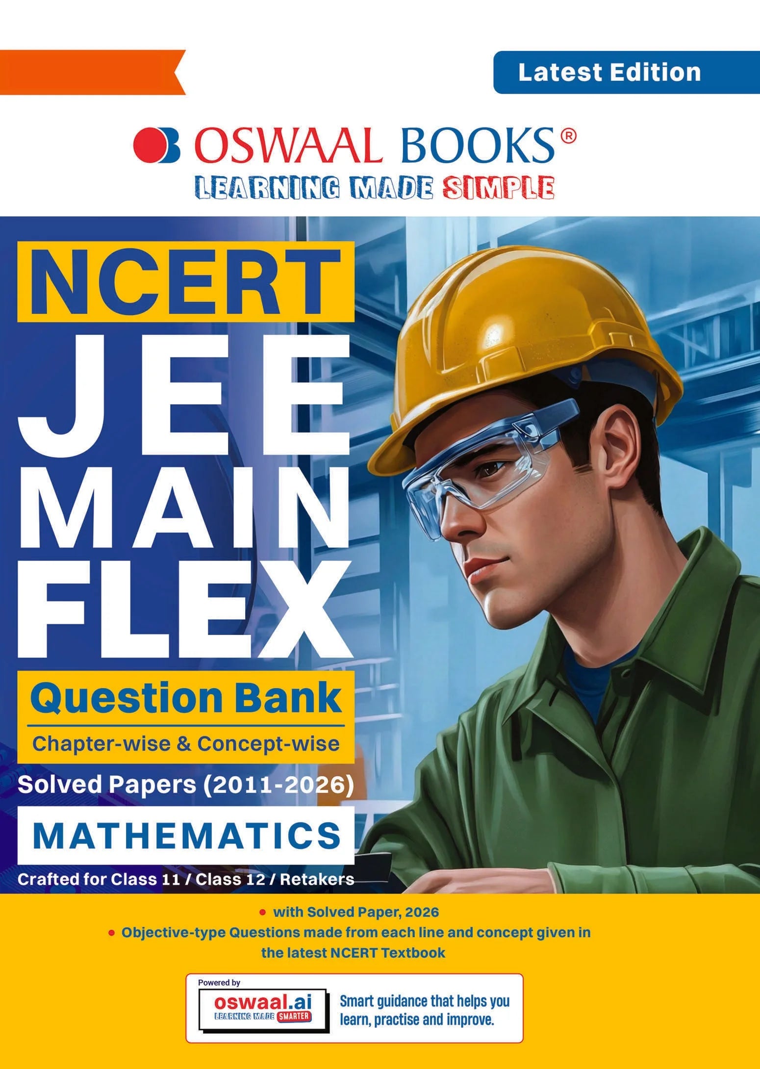 Cover of NCERT JEE Main FLEX Mathematics Question Bank by Oswaal Books